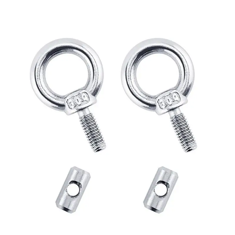 Stainless Steel Eyebolt 2pcs 304 Stainless Steel Lifting Eye Nut Machinery Lifting Eye Bolt Thread Lifting Ring Eyebolt For Boat
Stainless Steel Eyebolt 2pcs 304 Stainless Steel Lifting Eye Nut Machinery Lifting Eye Bolt Thread Lifting Ring Eyebolt For Boat