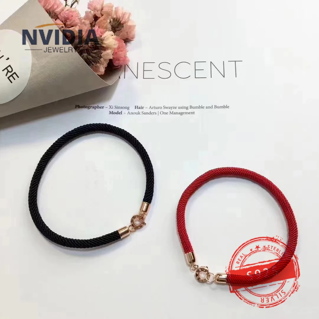 

2024 Fashion Hot selling Jewelry BV Customized S925 Silver Luxury Couple Strap Exquisite Birthday Party Valentine's Day Gift