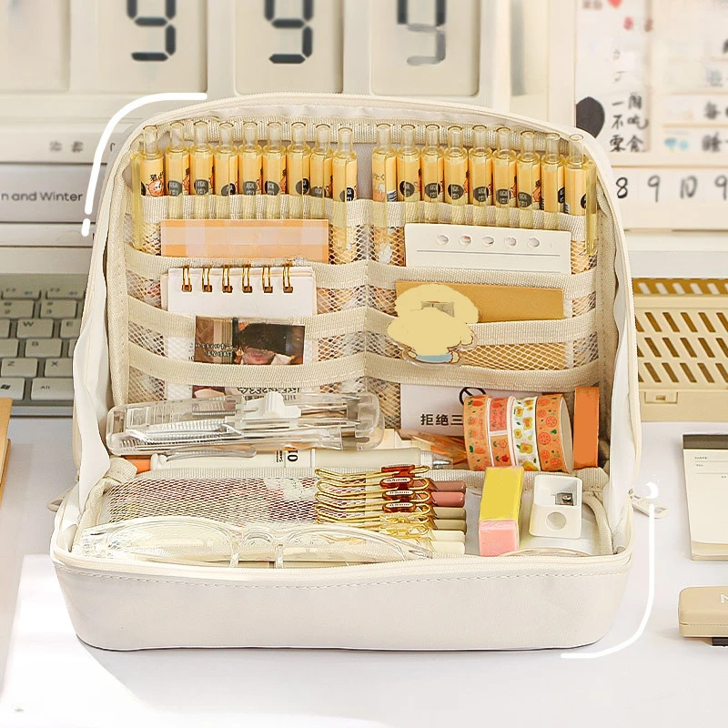 Ins Style 10 Layers Large Capacity Pencil Bag Aesthetic School Pencil Pouch Stationery Holder Zipper Pen Case School Supplies
Ins Style 10 Layers Large Capacity Pencil Bag Aesthetic School Pencil Pouch Stationery Holder Zipper Pen Case School Supplies
