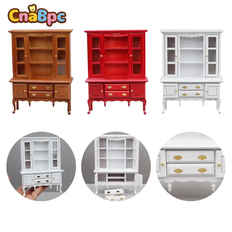 1Pc Dollhouse Miniature Wooden Bookshelf Mini Cabinet Bedroom Furniture Kits Home & Living For 1:12 Dollhouse Pretend Play Toys
1Pc Dollhouse Miniature Wooden Bookshelf Mini Cabinet Bedroom Furniture Kits Home & Living For 1:12 Dollhouse Pretend Play Toys