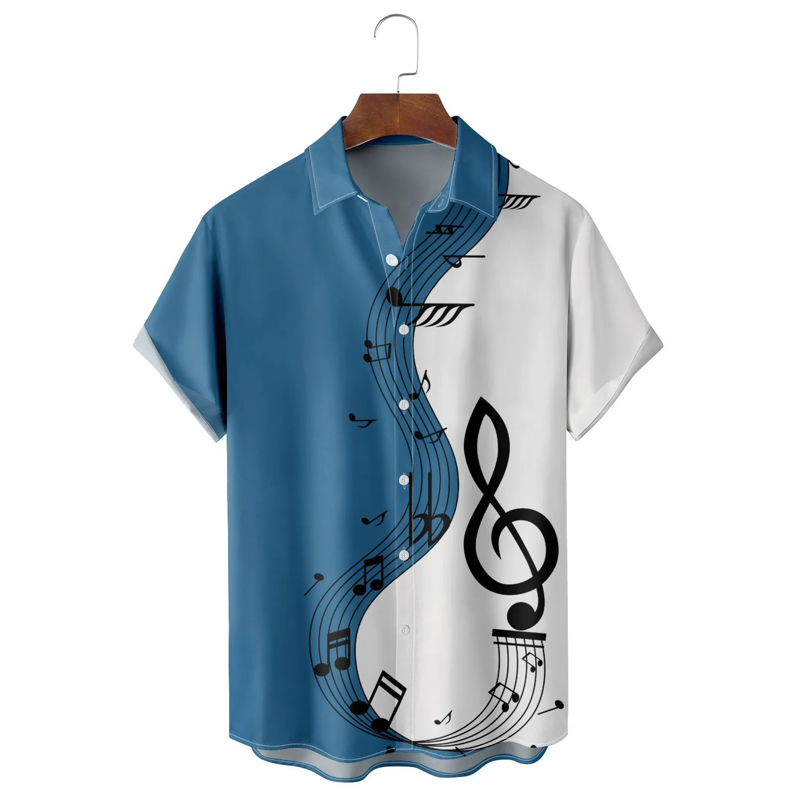 Men's Casual Music Patchwork Print Shirt Short Sleeve Shirt Button Lapel Short Sleeve Shirt Top Turn Oversize Luxury Tees Tops
Men's Casual Music Patchwork Print Shirt Short Sleeve Shirt Button Lapel Short Sleeve Shirt Top Turn Oversize Luxury Tees Tops