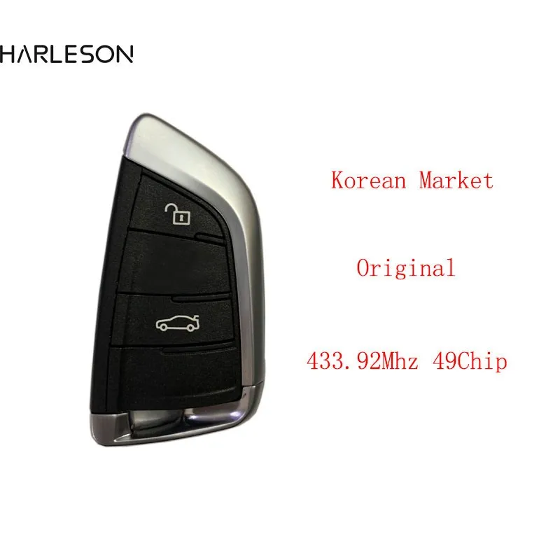 

2007-2018 433mhz ID49 For Original BMW 3 5 7 Series X5 X6 CAS4/CAS4+(EWS5)/FEM Remote Key Keyless Entry Korea Included