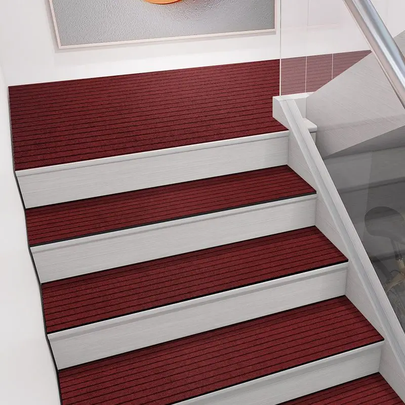 

1PC New Modern Area Rug Self-adhesive Stair Tread Mat Anti-skid Door Mat Entrance Dustproof Rotate The Ladder Protection Cover