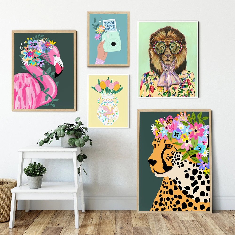 Fashion Tiger Canvas Painting Poster Botanical Pastel Wall Art Print Colourful Bedroom Nursery Decor Floral Flamingo Pictures
Fashion Tiger Canvas Painting Poster Botanical Pastel Wall Art Print Colourful Bedroom Nursery Decor Floral Flamingo Pictures
