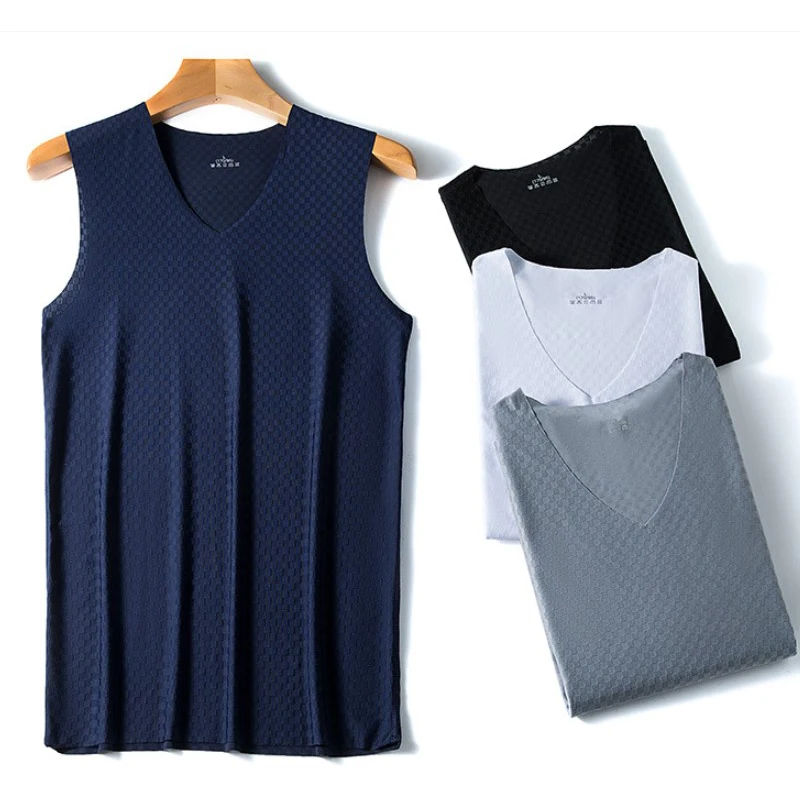 Men Fitness Tees Athletic Shirts Ice Silk Vest Mesh Tanks Sleeveless Tops Sportswear V-neck Summer Breathable Cool Tops L-5XL
Men Fitness Tees Athletic Shirts Ice Silk Vest Mesh Tanks Sleeveless Tops Sportswear V-neck Summer Breathable Cool Tops L-5XL