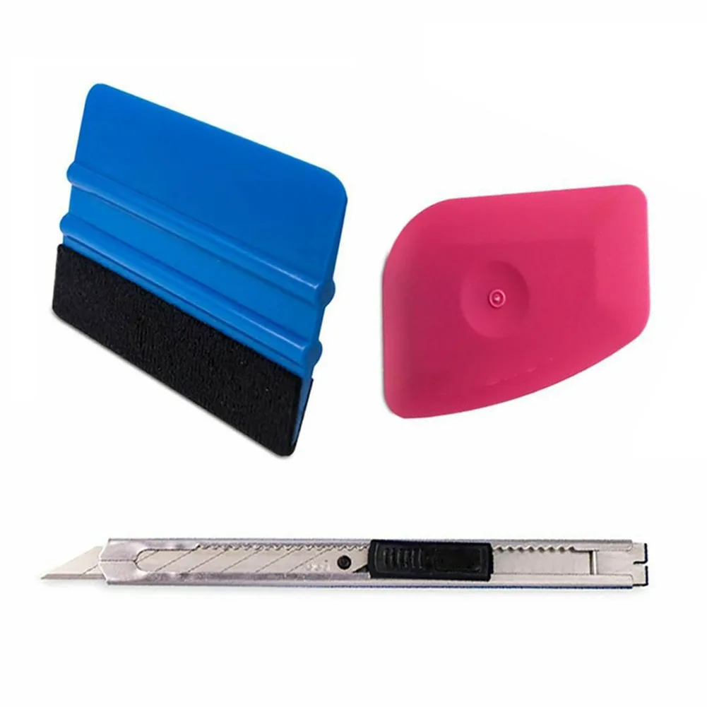 3pc Auto Styling Vinyl Carbon Fiber Window Ice Remover Cleaning Wash Car Scraper With Felt Squeegee Tool Film Wrapping 10x7cm
3pc Auto Styling Vinyl Carbon Fiber Window Ice Remover Cleaning Wash Car Scraper With Felt Squeegee Tool Film Wrapping 10x7cm