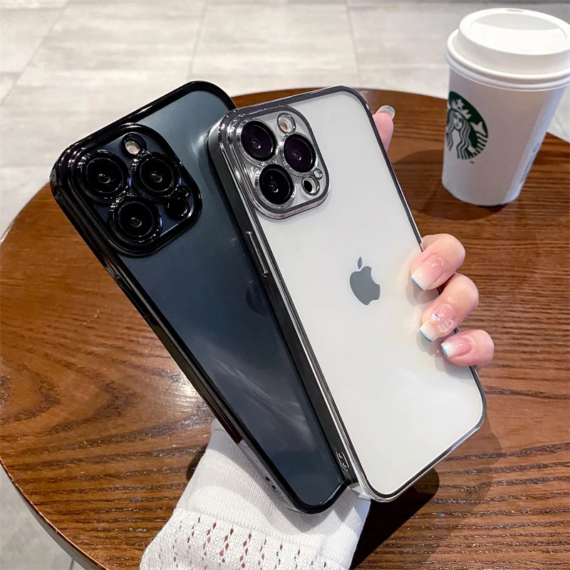 Роскошный квадратный прозрачный чехол с покрытием для телефона iPhone 14 13 12 11 Pro Max X XS XR 8 7 Plus SE, противоударный чехол с силиконовой рамкой
Роскошный квадратный прозрачный чехол с покрытием для телефона iPhone 14 13 12 11 Pro Max X XS XR 8 7 Plus SE, противоударный чехол с силиконовой рамкой