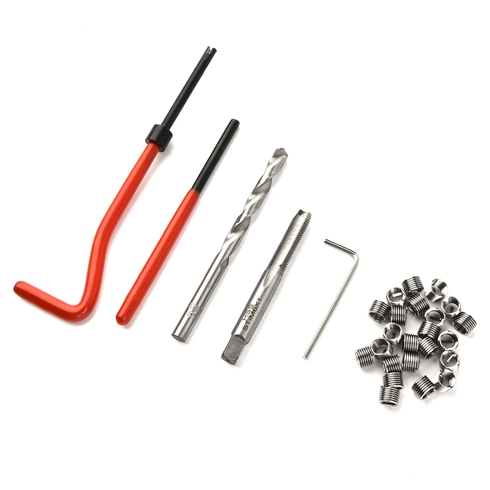 Driver Thread Repair Inserts Set 30pcs Bore HSS Wire Metric DIY Installation Disassembly Spares Wrench Hand Tools
Driver Thread Repair Inserts Set 30pcs Bore HSS Wire Metric DIY Installation Disassembly Spares Wrench Hand Tools