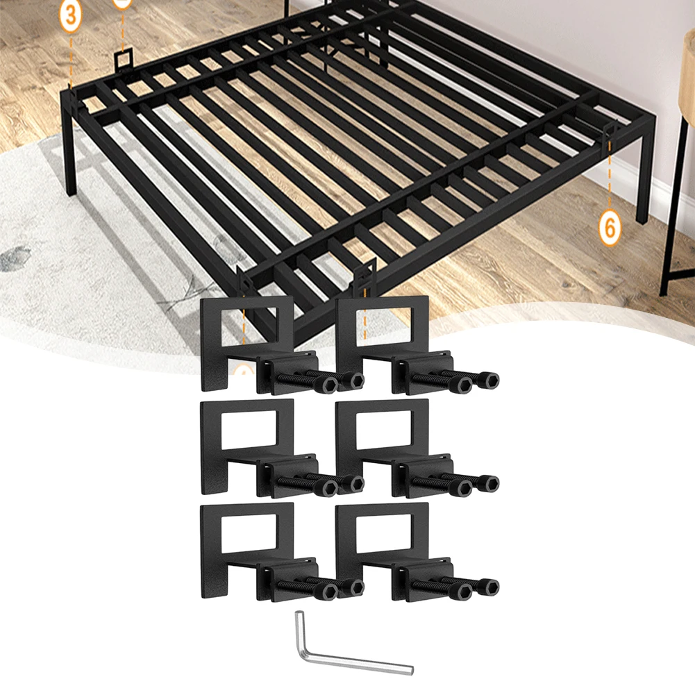 6Pcs Anti-Slip Mattress Gaskets Non Slip Mattress Baffle For Bed Frame Black Mattress Retainer Metal
6Pcs Anti-Slip Mattress Gaskets Non Slip Mattress Baffle For Bed Frame Black Mattress Retainer Metal