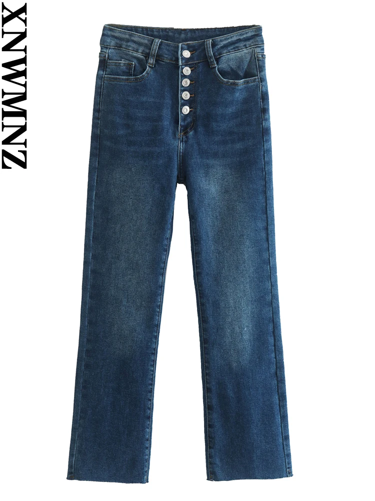 XNWMNZ 2022 Women Fashion Button Mini Flare Jeans Woman Retro High Waist Pocket Faded Seamless Leg Casual Female Chic Jeans
XNWMNZ 2022 Women Fashion Button Mini Flare Jeans Woman Retro High Waist Pocket Faded Seamless Leg Casual Female Chic Jeans