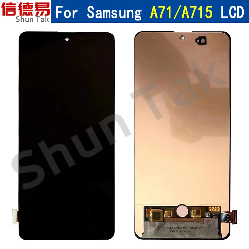 

AMOLED Display For Samsung Galaxy A71 Lcd Touch Screen Digitizer Assembly With Frame For A715 A715F A715W A715X Screen