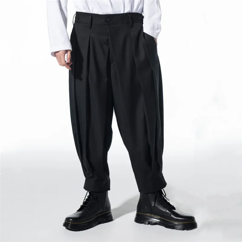 

Men's Versatile Autumn And Winter Harlan Pants Middle Waist Men's Pants New Youth Casual Pants Trend Handsome Loose Capris