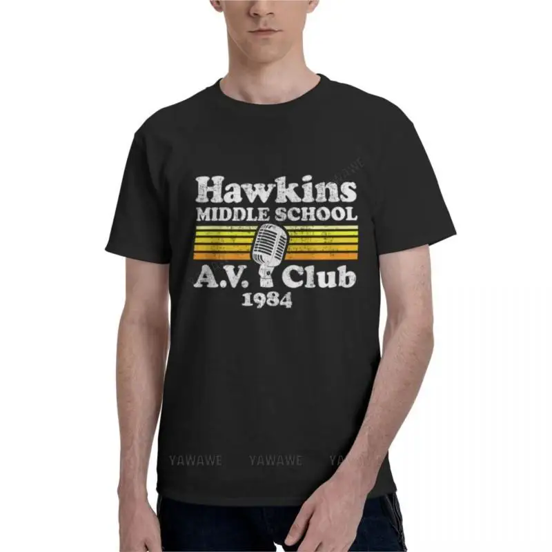 Хлопчатобумажные мужские футболки Hawkins Middle School A.V. Футболка мужская для высоких мужчин, брендовая необходимая Клубная одежда
Хлопчатобумажные мужские футболки Hawkins Middle School A.V. Футболка мужская для высоких мужчин, брендовая необходимая Клубная одежда