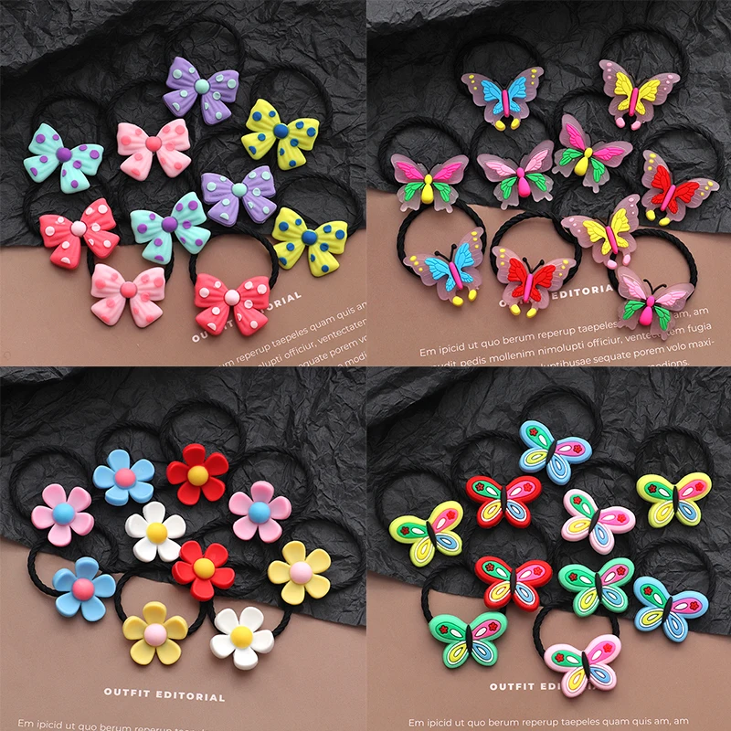 New 10PCS/Set Bow Elastic Rubber Band Hair bands Flower Butterfly shape Headbands Hair Accessories Gilrs Cute Cartoon Headwear
New 10PCS/Set Bow Elastic Rubber Band Hair bands Flower Butterfly shape Headbands Hair Accessories Gilrs Cute Cartoon Headwear