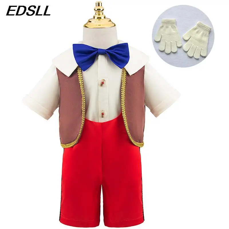 Kids Stage Performance Clothing Cosplay Movies Suit Top+Vest+Strap Pants Small Dress Outfit Set Boys Cosplay Evening Suit
Kids Stage Performance Clothing Cosplay Movies Suit Top+Vest+Strap Pants Small Dress Outfit Set Boys Cosplay Evening Suit