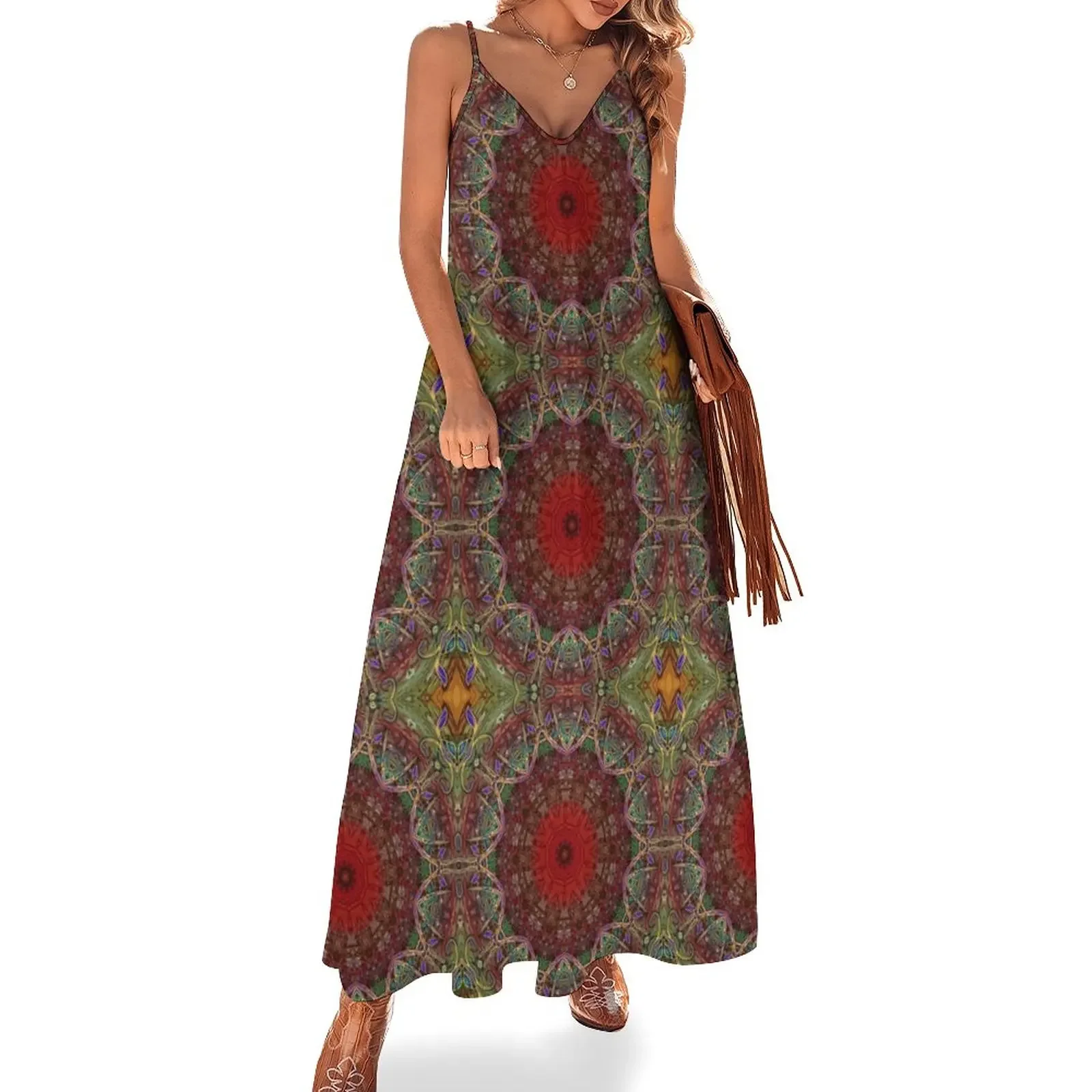 Red Green Kaleidoscope Sleeveless Dress Dress for pregnant women Casual dresses dresses for prom
Red Green Kaleidoscope Sleeveless Dress Dress for pregnant women Casual dresses dresses for prom