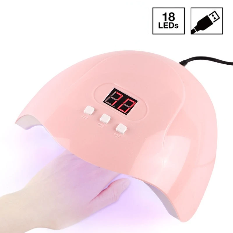 Portable Pink Nail Dryer Machine UV LED Lamp 30/60/90s Timer USB Cable Home Use Nail UV Gel Varnish Dryer LED Nail Lamp Tool
Portable Pink Nail Dryer Machine UV LED Lamp 30/60/90s Timer USB Cable Home Use Nail UV Gel Varnish Dryer LED Nail Lamp Tool