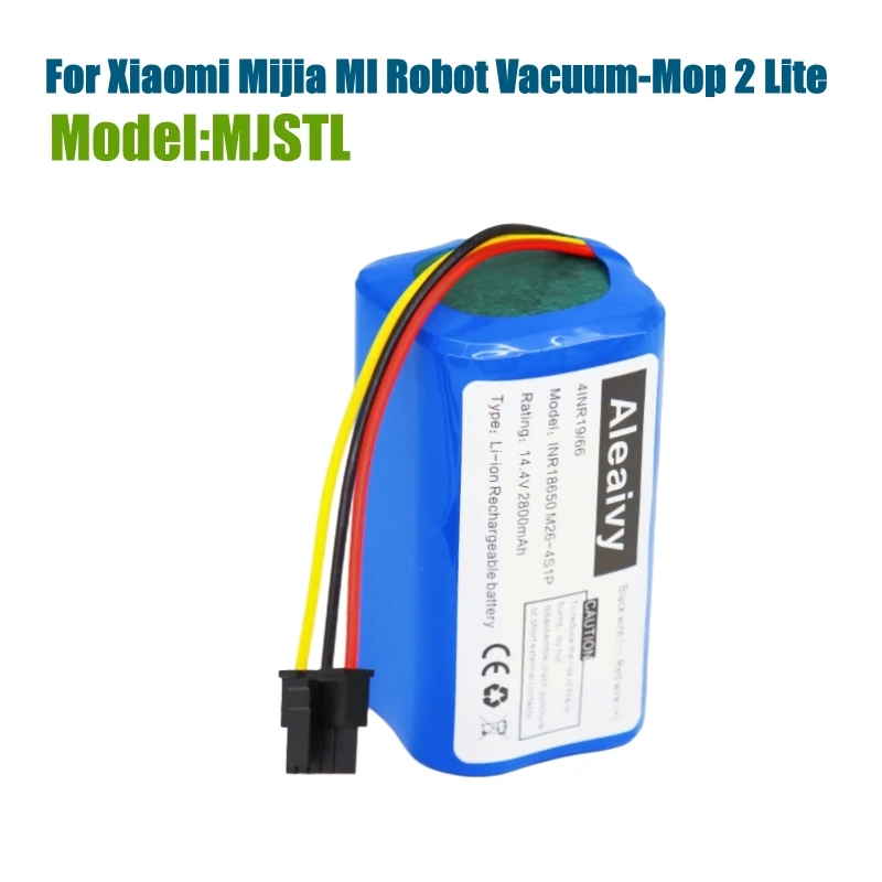 Сменная батарея 14,4 В 2600 мАч для робота-пылесоса Xiaomi Mijia mop 2 Lite модель: MJSTL 18650 литий-ионная аккумуляторная батарея
Сменная батарея 14,4 В 2600 мАч для робота-пылесоса Xiaomi Mijia mop 2 Lite модель: MJSTL 18650 литий-ионная аккумуляторная батарея