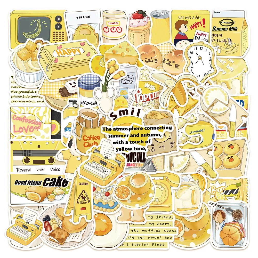 10/30/50pcs Ins Yellow Series Cartoon Stickers Art Kawaii Food Sticker Laptop Suitcase Water Bottle Funny Toys Decal Waterproof
10/30/50pcs Ins Yellow Series Cartoon Stickers Art Kawaii Food Sticker Laptop Suitcase Water Bottle Funny Toys Decal Waterproof
