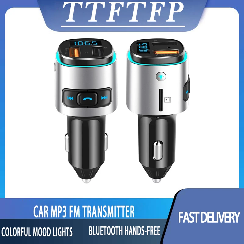 FM-трансмиттер TTFTFP с функцией быстрой зарядки 2 USB-порта | Автомобили и мотоциклы