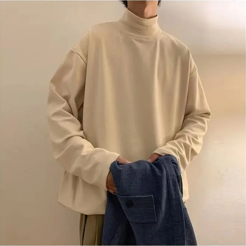 Autumn Winter Fashion Man Solid Casual TShirts Turtleneck Men's Loose Slim Bottom Double Faced Velvet Sweater Cool Boys
Autumn Winter Fashion Man Solid Casual TShirts Turtleneck Men's Loose Slim Bottom Double Faced Velvet Sweater Cool Boys