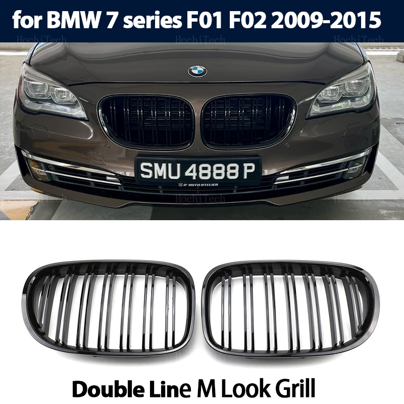 Car Gloss Black Kidney Grill Dual Slats Racing Grill Replacement For BMW 7 Series F01 F02 F03 F04 2009-2015
Car Gloss Black Kidney Grill Dual Slats Racing Grill Replacement For BMW 7 Series F01 F02 F03 F04 2009-2015
