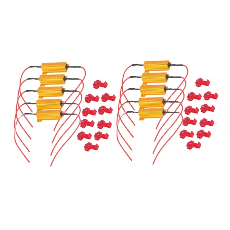 6ohm 50W LED Load Resistors Fix The Flickering LED Turn Light or LED License Plate Lights or DRL Pack of 10
6ohm 50W LED Load Resistors Fix The Flickering LED Turn Light or LED License Plate Lights or DRL Pack of 10