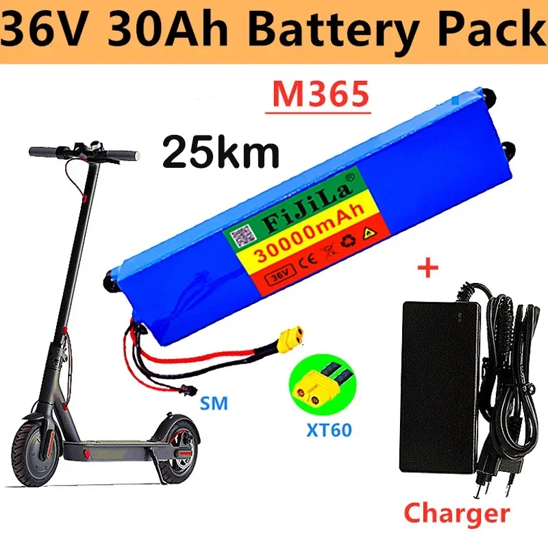 100% Genuine 36V 30Ah Lithium Ion Battery Pack, Suitable For 10s3p M365 Battery Pack Electric Scooter BMS + Charger
100% Genuine 36V 30Ah Lithium Ion Battery Pack, Suitable For 10s3p M365 Battery Pack Electric Scooter BMS + Charger