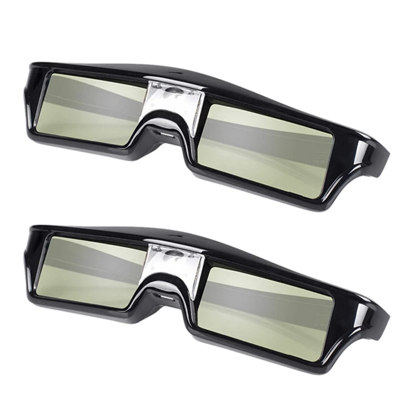 

2X Rechargeable Active Shutter 3D Glasses For Optoma Benq Acer Sony ALL DLP Projector