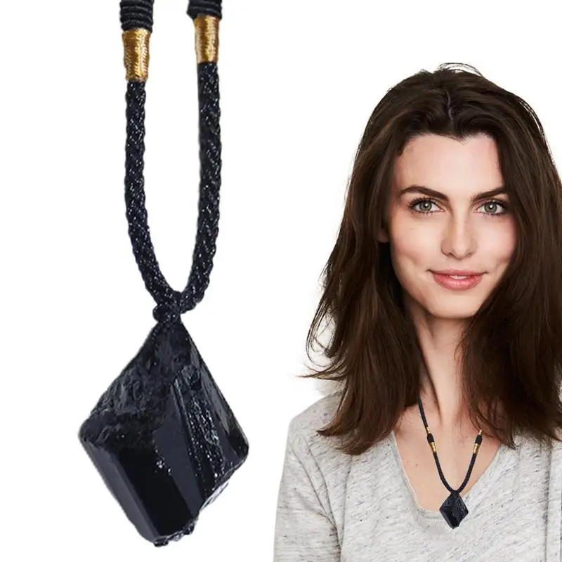Black Tourmaline Tourmaline Necklace Natural Stone Crystal Points Pendant Stone Necklace For Men & Women Jewelry Gift Hot Sale
Black Tourmaline Tourmaline Necklace Natural Stone Crystal Points Pendant Stone Necklace For Men & Women Jewelry Gift Hot Sale