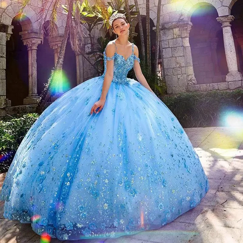 Blue Quinceanera Dress Lace Appliqué Crystal Ball Gown 15th Princess Birthday Party Dress
Blue Quinceanera Dress Lace Appliqué Crystal Ball Gown 15th Princess Birthday Party Dress