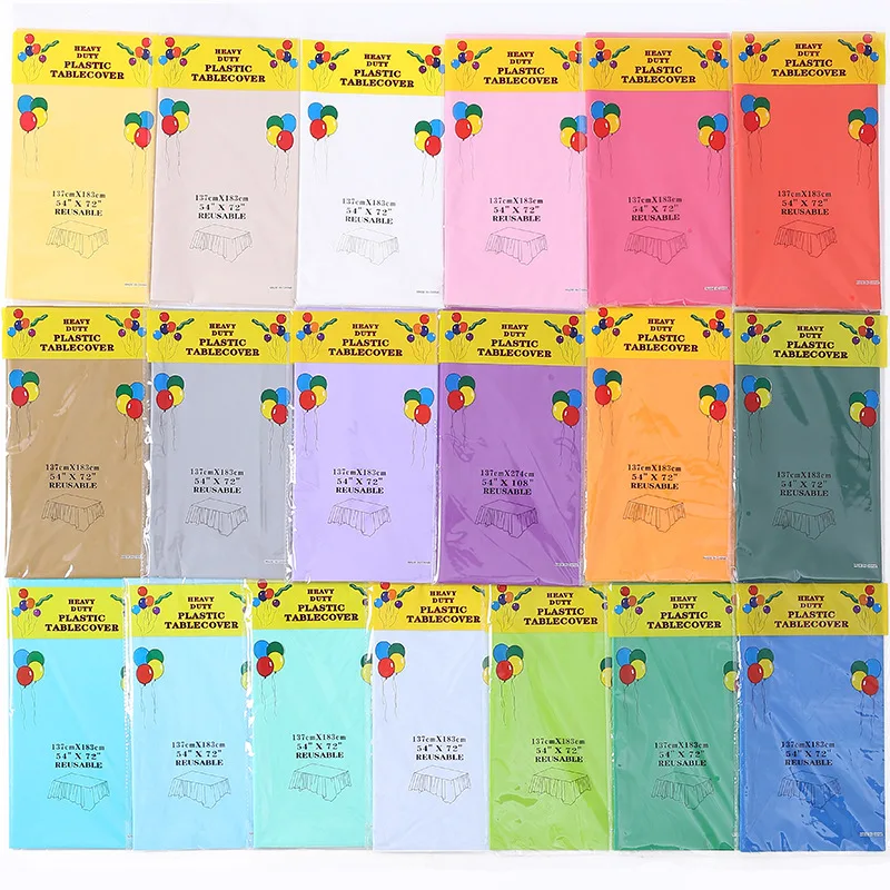 Environmentally Friendly Disposable Plastic Party Tablecloth Wedding Birthday Home Event Party Decoration Plastic Tablecloths
Environmentally Friendly Disposable Plastic Party Tablecloth Wedding Birthday Home Event Party Decoration Plastic Tablecloths