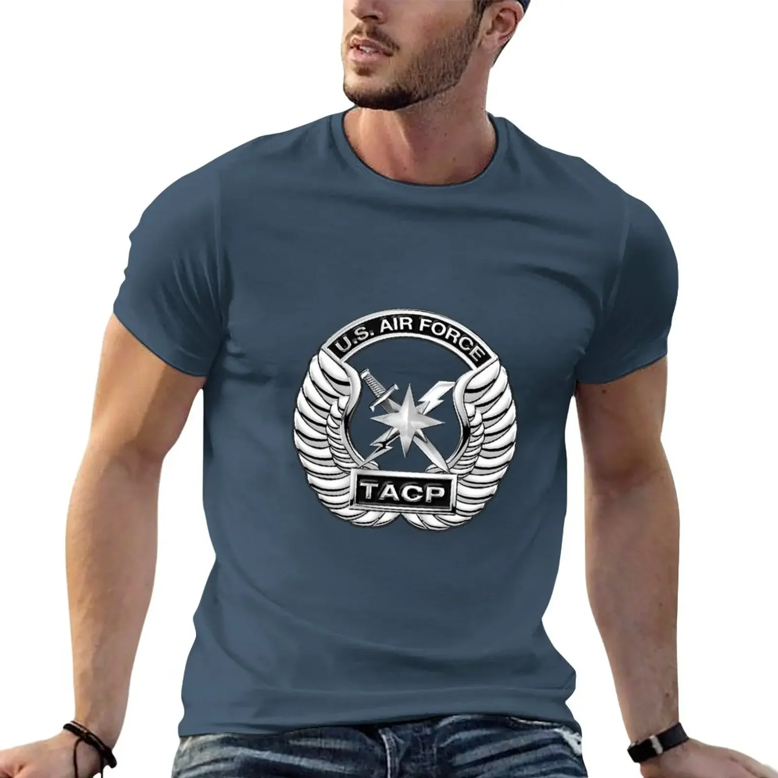 Tactical Air Control Party - TACP Beret Flash With Crest over Blue Velvet T-Shirt summer top vintage slim fit t shirts for men
Tactical Air Control Party - TACP Beret Flash With Crest over Blue Velvet T-Shirt summer top vintage slim fit t shirts for men