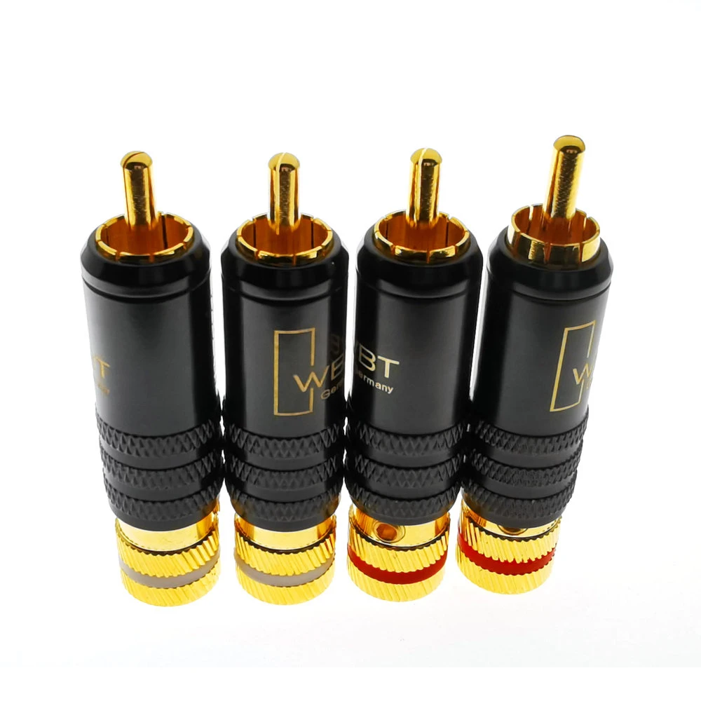 WBT-0144 Gold Plated RCA Plug RCA Plug-In Type AV Audio and Video Plug Video Plug Connector
WBT-0144 Gold Plated RCA Plug RCA Plug-In Type AV Audio and Video Plug Video Plug Connector