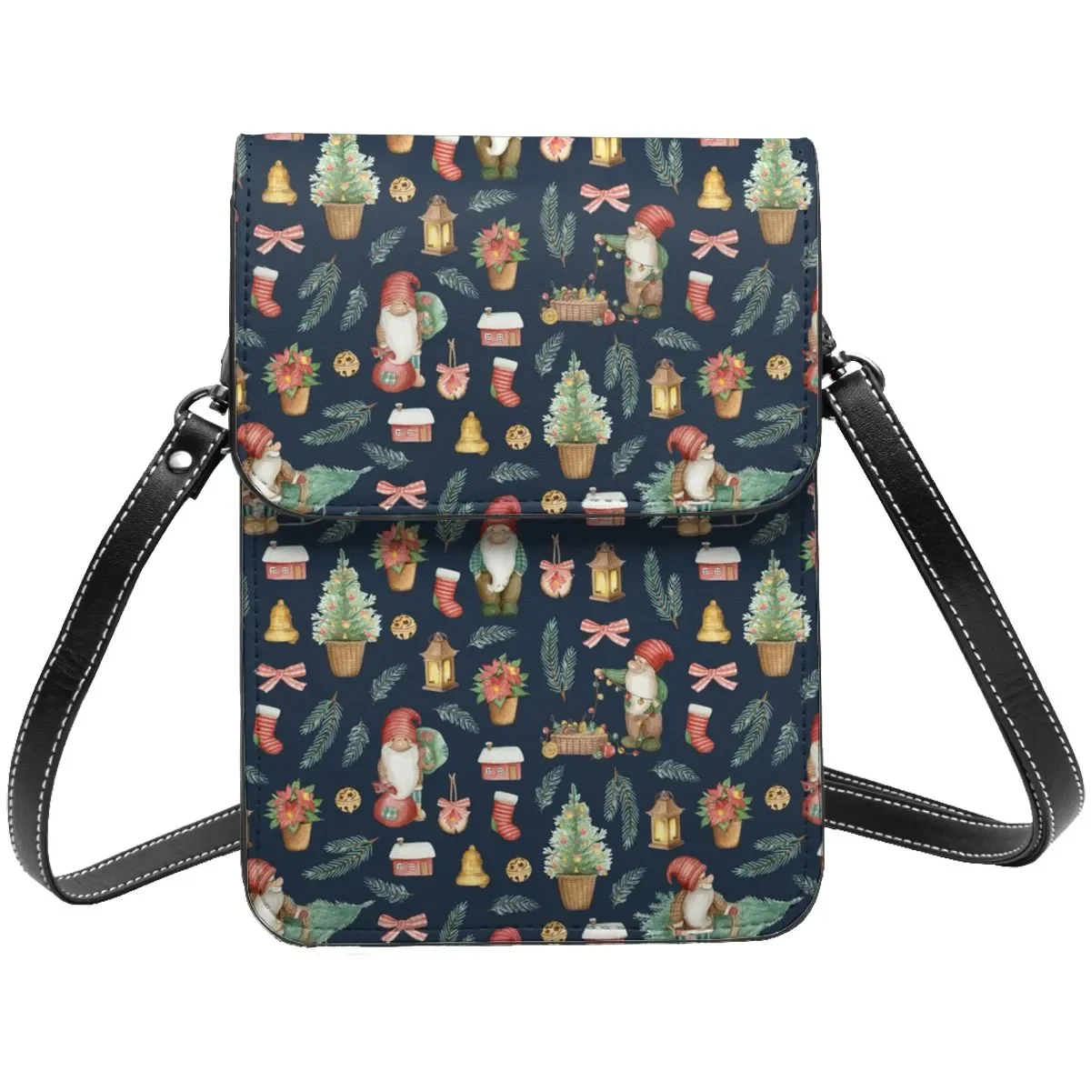 Christmas Gnomes Shoulder Bag Cute Vintage Cozy Woman Gift Mobile Phone Bag Reusable Leather School Bags 
Christmas Gnomes Shoulder Bag Cute Vintage Cozy Woman Gift Mobile Phone Bag Reusable Leather School Bags