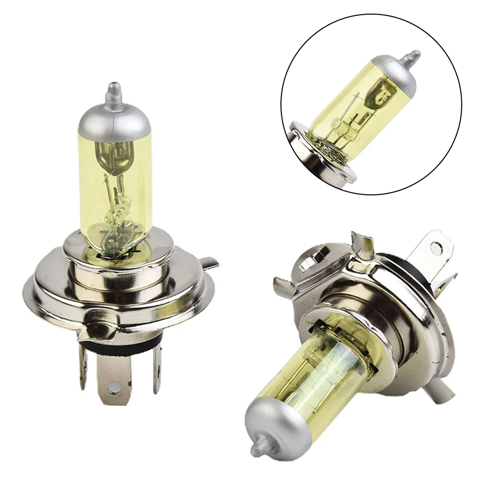 

Durable Portable Useful Car Headlight Bulb H4 Auto Lamps Parts Quartz Glass Replacement Set Stainless Steel 100W