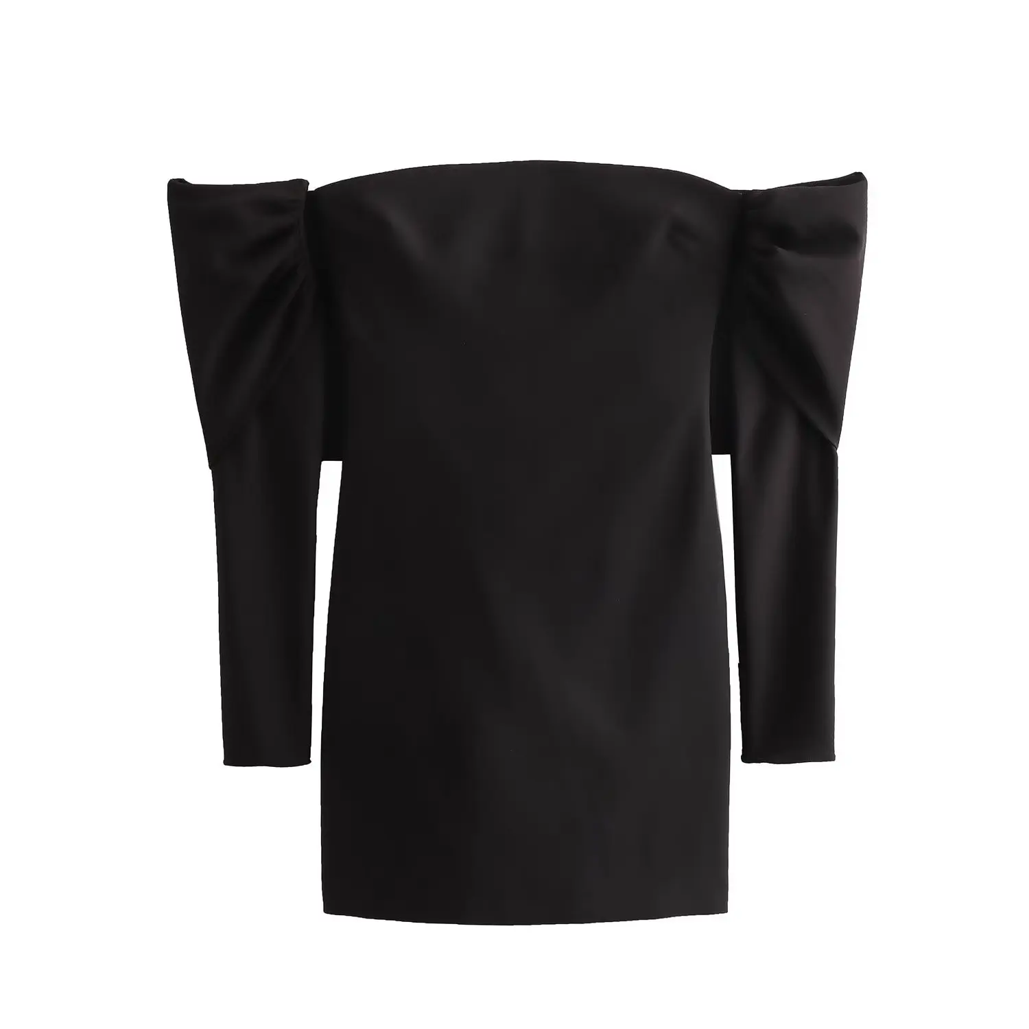 Women New Chic Fashion Pleated Sleeve details Off Shoulder Slim Mini Dress Vintage backless Zipper Female Dresses Vestidos Mujer
Women New Chic Fashion Pleated Sleeve details Off Shoulder Slim Mini Dress Vintage backless Zipper Female Dresses Vestidos Mujer