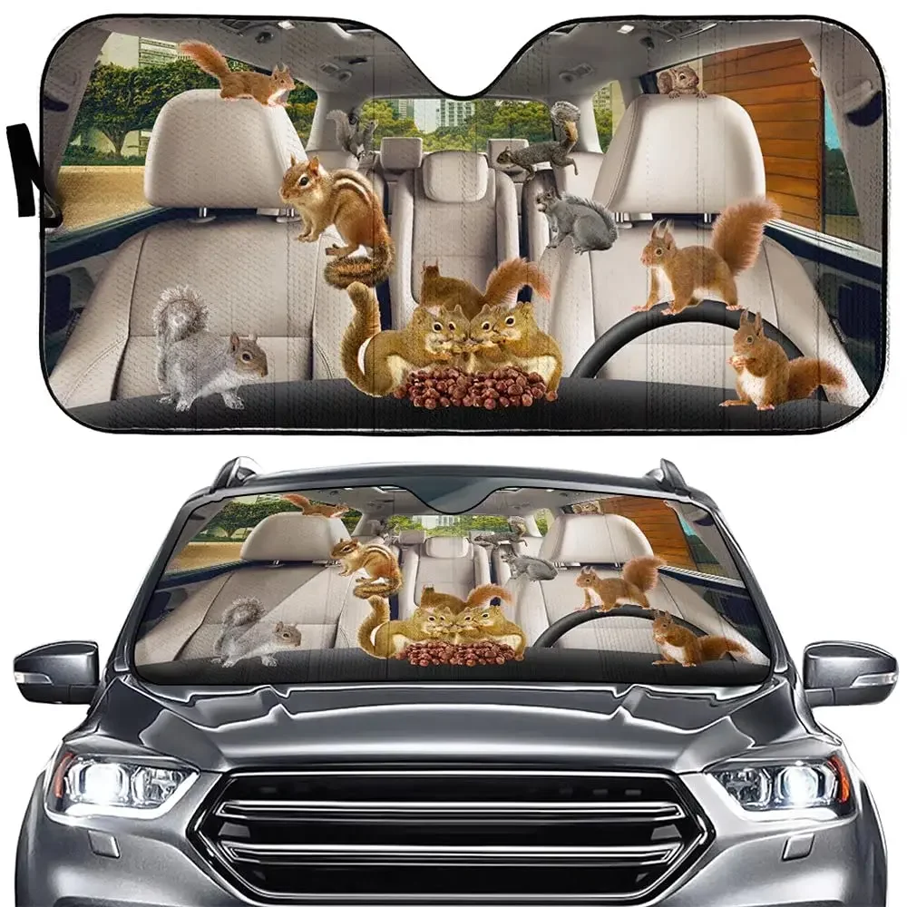 Squirrel Funny Animal Print Car Windshield Sun Shade Blocks UV Rays Foldable Sun Visor Heat Protection Universal Accessories
Squirrel Funny Animal Print Car Windshield Sun Shade Blocks UV Rays Foldable Sun Visor Heat Protection Universal Accessories