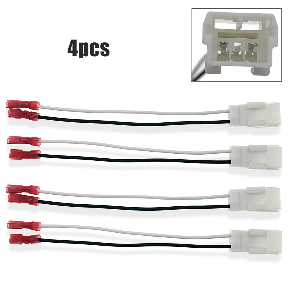 

4pcs Speaker Adapter Wiring Harness Auto Cable Cord Adapter For Jeep -Renegade 2014-2018 Exterior Parts