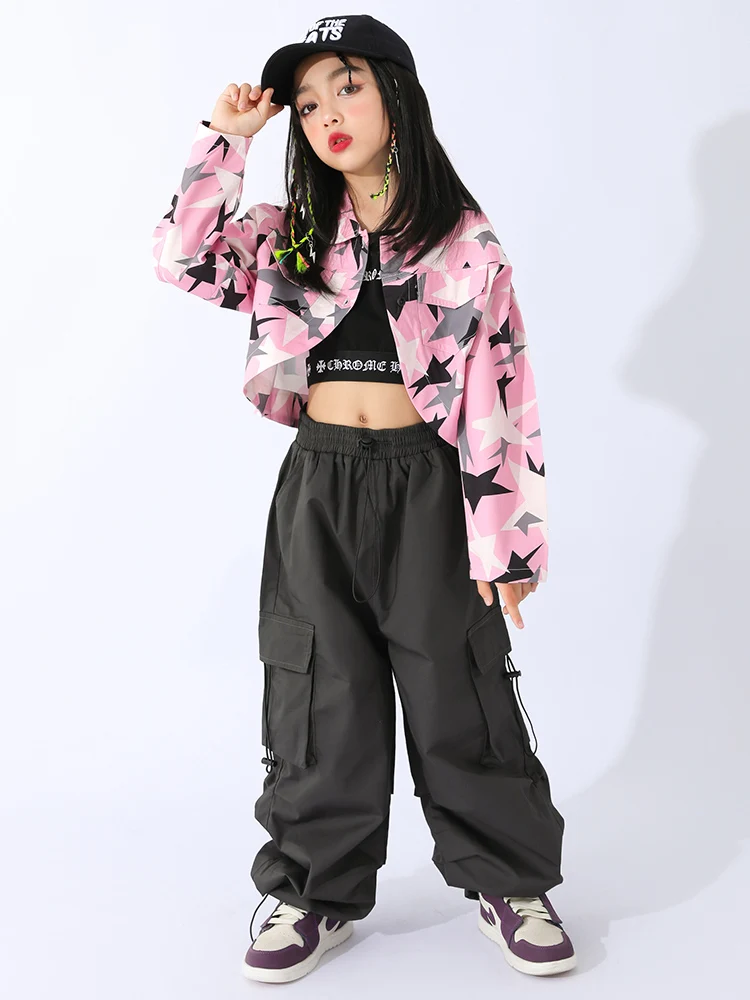 Children Jazz Dance Costume Girls Street Fashion Hip Hop Korean Long Sleeve Hiphop Performance Costume
Children Jazz Dance Costume Girls Street Fashion Hip Hop Korean Long Sleeve Hiphop Performance Costume