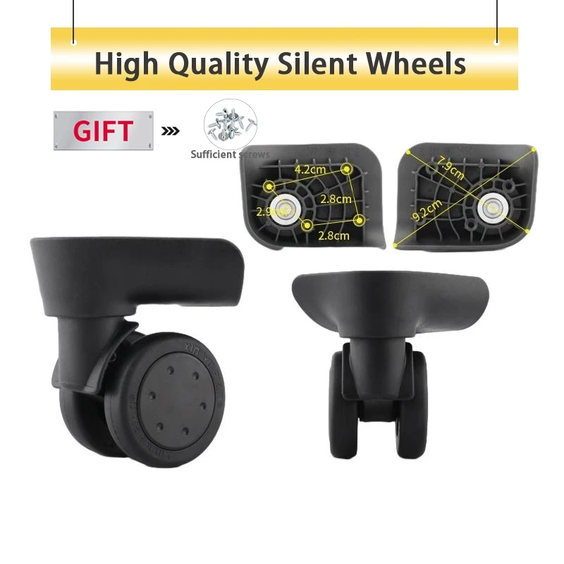 Wheel Wear-Resistant Accessories Flat-Angle Trolley Suitcase With Removable Wheels Silent Shock-Absorbing Universal Wheels
Wheel Wear-Resistant Accessories Flat-Angle Trolley Suitcase With Removable Wheels Silent Shock-Absorbing Universal Wheels