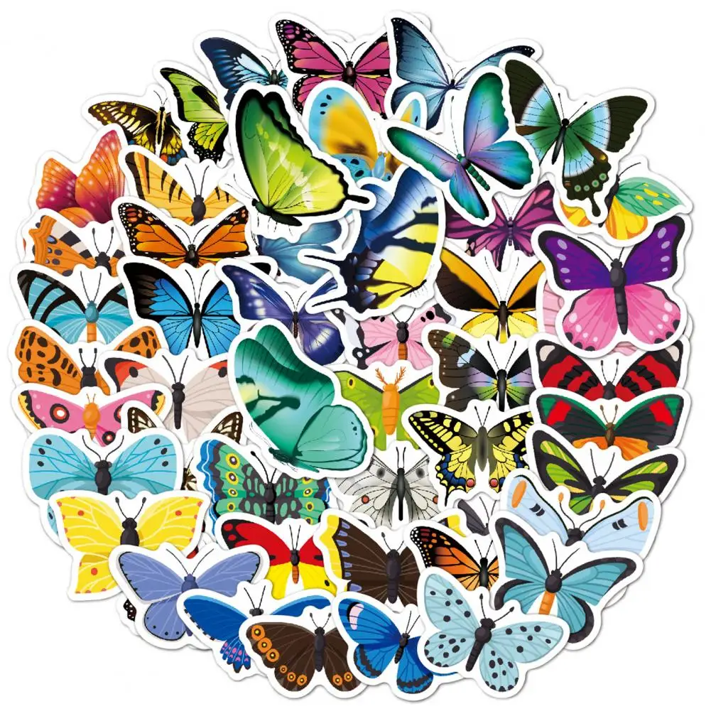 50Pcs Animal Cute Beautiful Butterfly Stickers Skateboard Guitar Suitcase Bicycle Girl Graffiti Sticker Kids Funny Toys
50Pcs Animal Cute Beautiful Butterfly Stickers Skateboard Guitar Suitcase Bicycle Girl Graffiti Sticker Kids Funny Toys