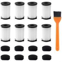 Replacement Filters For MOOSOO D600 And Ariete Handyforce Vacuums RBT 2761 RBT 2759 Includes 8 Filters + 8 Foam Filters
Replacement Filters For MOOSOO D600 And Ariete Handyforce Vacuums RBT 2761 RBT 2759 Includes 8 Filters + 8 Foam Filters