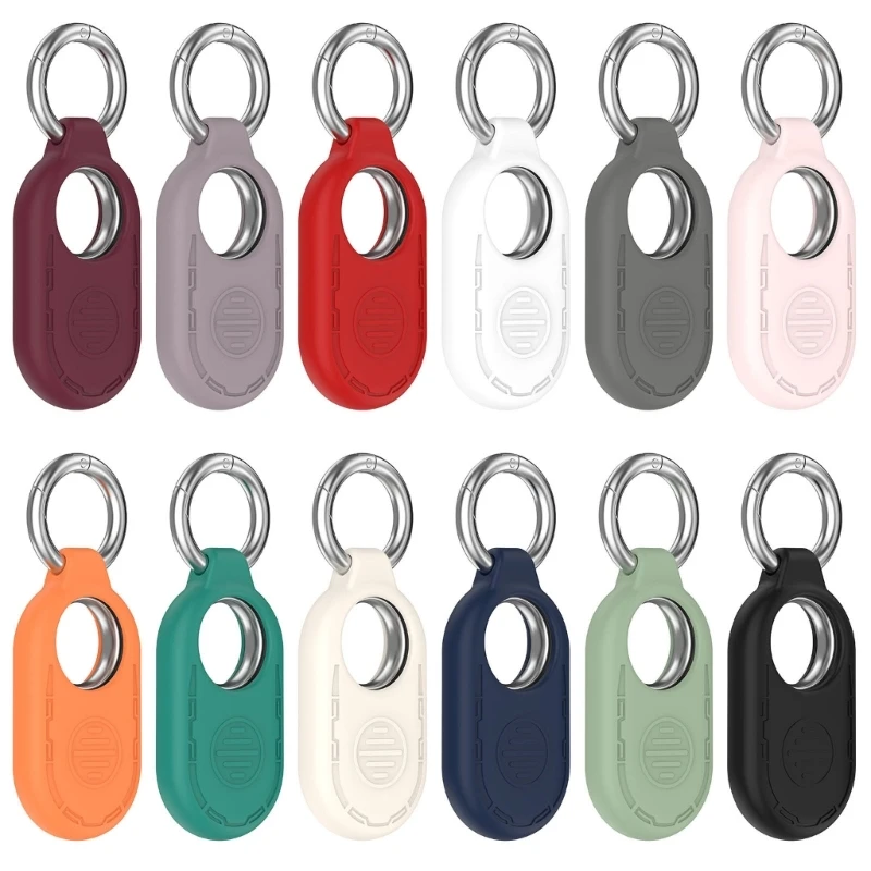 

Silicone Case Housing for SmartTag 2 Anti-lost Sleeve Carrying Case Protective Cover with Keychain Anti-Scratch Case N0HC