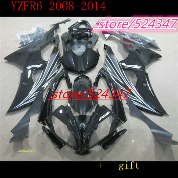 

Nn-For YZF R6 08 09 10 11 12 YZF 600 Black YZFR6 YZF-R6 2008 2009 2010 2011 2012 YZF600 Fairing for Yamaha