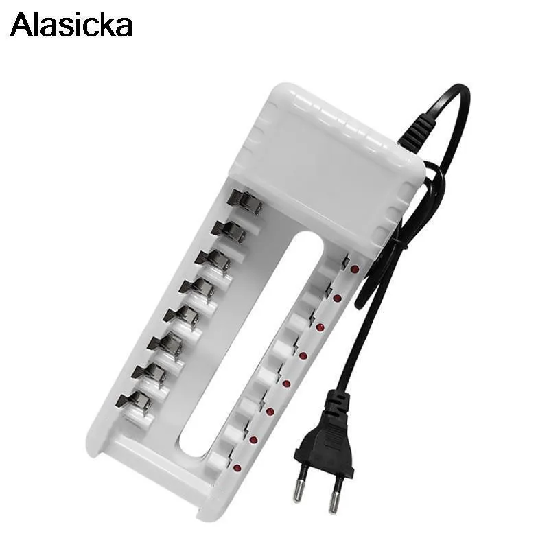 8 Slots universal battery charger AA / AAA Ni-MH / Ni-Cd Batteries Rechargeable Battery Batteries Charger EU Plug
8 Slots universal battery charger AA / AAA Ni-MH / Ni-Cd Batteries Rechargeable Battery Batteries Charger EU Plug