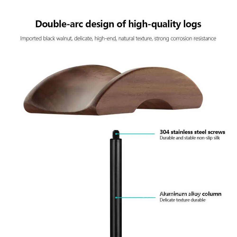 Tabletop Lightweight Acrylic Gaming Headphone Holder earphone Headset Stand Walnut Wood earphone holder Headphones Accessories
Tabletop Lightweight Acrylic Gaming Headphone Holder earphone Headset Stand Walnut Wood earphone holder Headphones Accessories