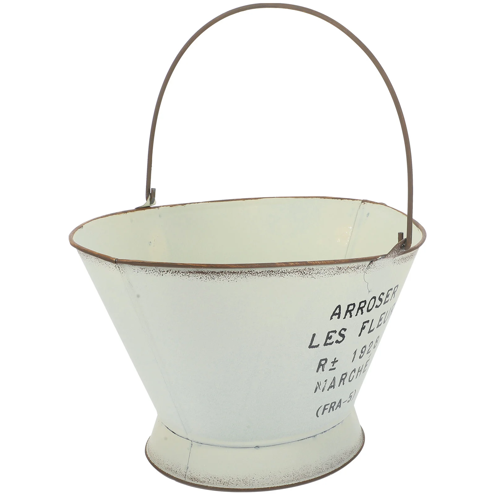 Vase White Flower Basket Creative Flowerpot Bucket Hanging Container Gardening Plant Retro Style
Vase White Flower Basket Creative Flowerpot Bucket Hanging Container Gardening Plant Retro Style