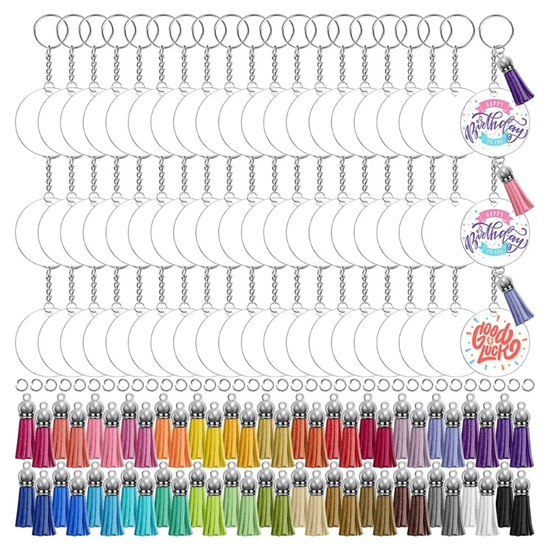 350Pcs Round Keychain Blanks Kit Double Side Keychain with Tassels, Jump Rings for Vinyl DIY Keychain and Craft Project
350Pcs Round Keychain Blanks Kit Double Side Keychain with Tassels, Jump Rings for Vinyl DIY Keychain and Craft Project