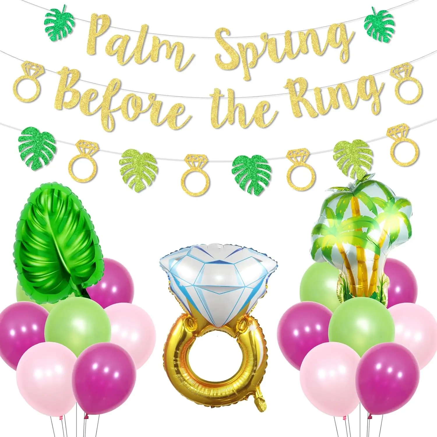 Palm Spring Before The Ring Banner Decors Palm Leaf Garland Supplies for Beach Bachelorette Bridal Shower Weeding Party
Palm Spring Before The Ring Banner Decors Palm Leaf Garland Supplies for Beach Bachelorette Bridal Shower Weeding Party